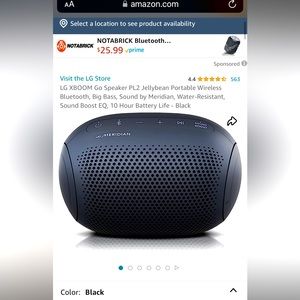 BRAND NEW LG XBOOM GO PL2 Speaker